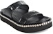 (W) Giuseppe Zanotti Sandal Sukan Tebal Kulit Hitam E100093003