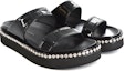 Shop (W) Giuseppe Zanotti Sandal Sukan Tebal Kulit Hitam E100093003