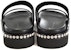 (W) Giuseppe Zanotti Sandal Sukan Tebal Kulit Hitam E100093003