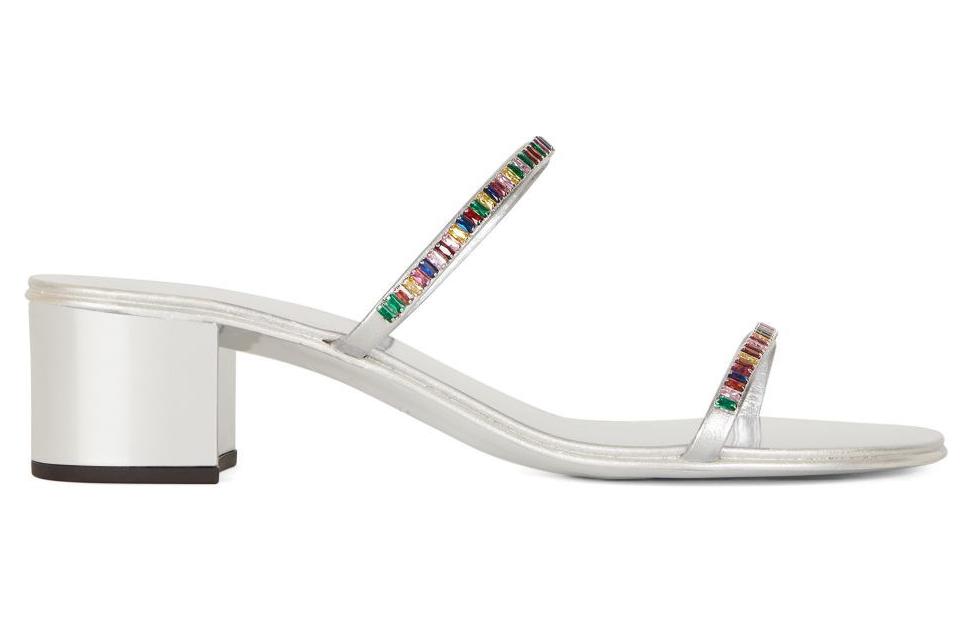 (W) Giuseppe Zanotti Toe Ring Sport Sandal 'Rainbow Crystal White' 圖 2