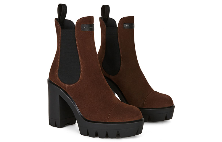 (W) Giuseppe Zanotti Tonix Chelsea Boot 'Brown Velvet' 圖 3