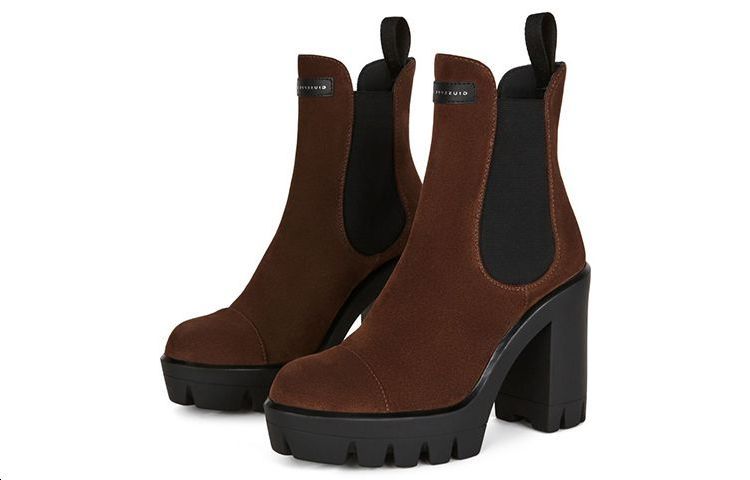 (W) Giuseppe Zanotti Tonix Chelsea Boot 'Brown Velvet' 圖 4