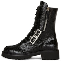 (Women) Giuseppe Zanotti Urban Biker 'Black Cracked Leather' I170013001 (Women) Giuseppe Zanotti Urban Biker 'Black Cracked Leather' I170013001