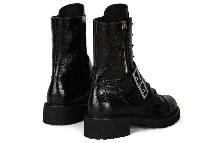 Purchase (Women) Giuseppe Zanotti Urban Biker 'Black Cracked Leather' I170013001