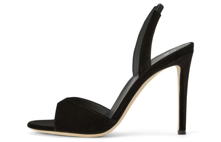 (W) Giuseppe Zanotti Velvet-Lace Sandals 'Black'