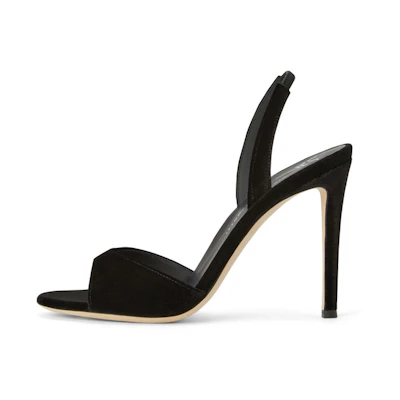 (W) Giuseppe Zanotti Velvet-Lace Sandals 'Black'