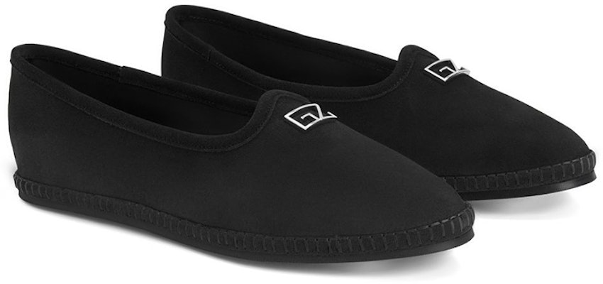 (W) Giuseppe Zanotti Sepatu Flat Balet Beludru 'Hitam' E260005003 Order (W) Giuseppe Zanotti Sepatu Flat Balet Beludru 'Hitam' E260005003