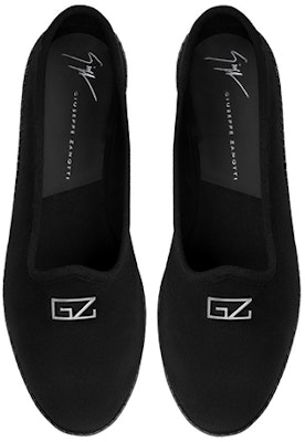 (W) Giuseppe Zanotti Sepatu Flat Balet Beludru 'Hitam' E260005003 Shop (W) Giuseppe Zanotti Sepatu Flat Balet Beludru 'Hitam' E260005003