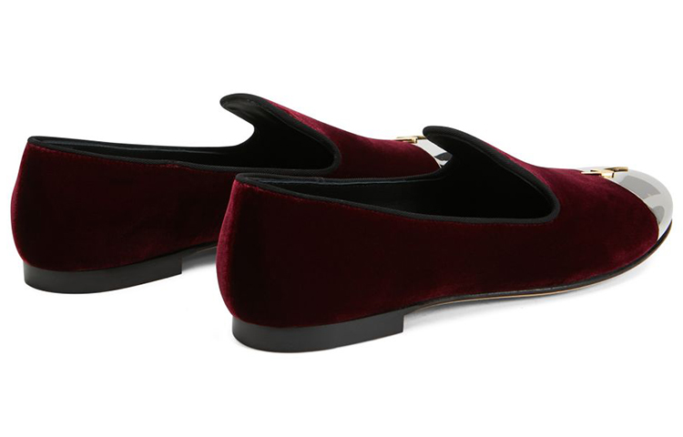 (W) Giuseppe Zanotti Velvet Loafers 'Burgundy' 圖 3