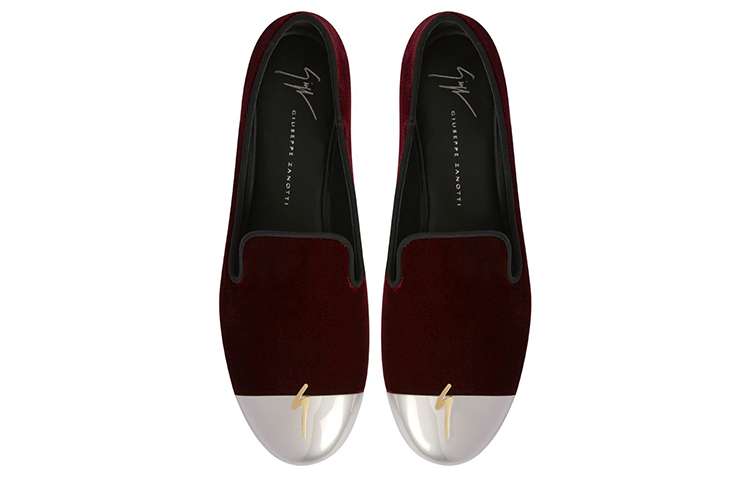 (W) Giuseppe Zanotti Velvet Loafers 'Burgundy' 圖 4