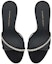 Shop (W) Giuseppe Zanotti Velvet Slide Tumit Tinggi 'Hitam' Terbuka Depan E000026002
