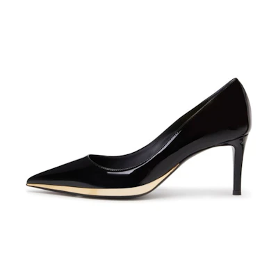 (W) Giuseppe Zanotti Virgyn 'Black Patent Leather Pointed Toe Stiletto'