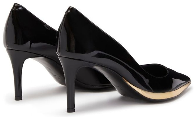 giuseppe zanotti/GZ Virgyn 漆皮 尖頭淺口 細跟 高跟鞋 女款 黑色 Lookbook giuseppe zanotti/GZ Virgyn 漆皮 尖頭淺口 細跟 高跟鞋 女款 黑色