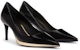 (W) Giuseppe Zanotti Virgyn 'Kulit Hitam Berkilat Tumit Tinggi Runcing' I260008029