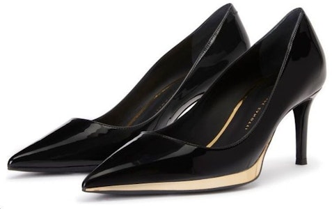 giuseppe zanotti/GZ Virgyn 漆皮 尖頭淺口 細跟 高跟鞋 女款 黑色 Shop giuseppe zanotti/GZ Virgyn 漆皮 尖頭淺口 細跟 高跟鞋 女款 黑色