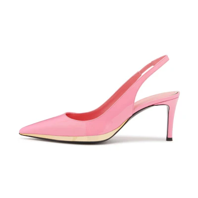 (W) Giuseppe Zanotti Virgyn 'Pink Patent Pointed-Toe Stiletto'