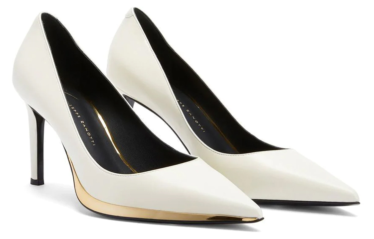 (W) Giuseppe Zanotti Virgyn High Heels 'White Leather Point-Toe' 圖 3