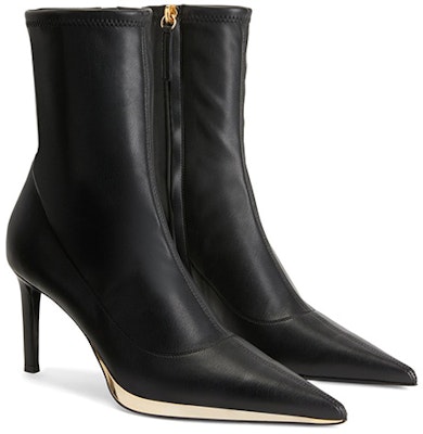 (Women) Giuseppe Zanotti Virgyn Stretch 'Black Pointed-Toe Bootie' I270018001 Order (Women) Giuseppe Zanotti Virgyn Stretch 'Black Pointed-Toe Bootie' I270018001