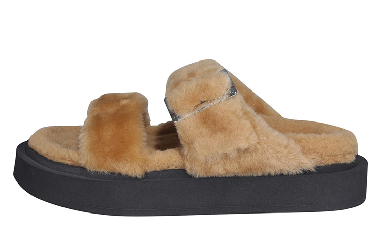 (Women) Giuseppe Zanotti Women’s Brown Minimalist Comfortable Slide Sandals I100032 Brown