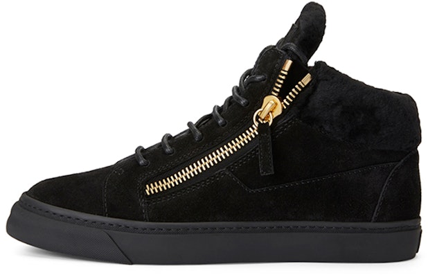 (Women) Giuseppe Zanotti Wool Fur 'Black Winter Warmth' RW00105H02 Buy (Women) Giuseppe Zanotti Wool Fur 'Black Winter Warmth' RW00105H02