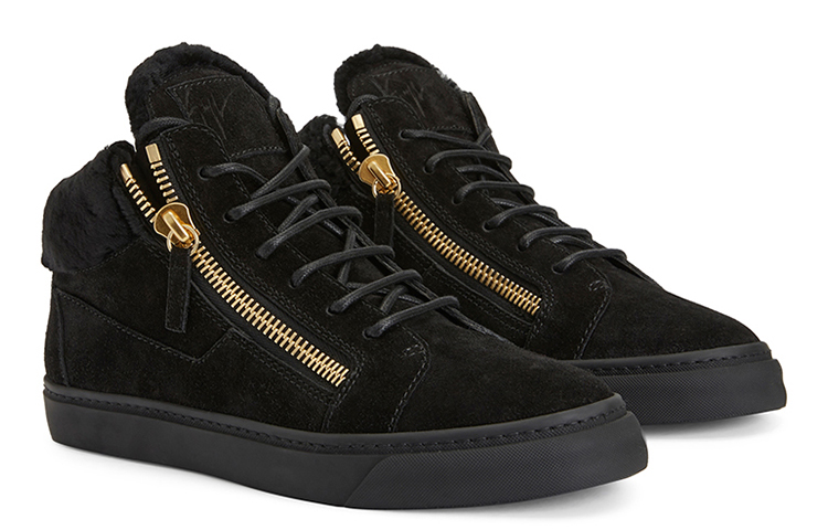 (W) Giuseppe Zanotti Wool Fur 'Black Winter Warmth' 圖 2