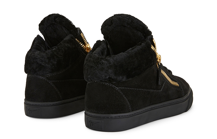(W) Giuseppe Zanotti Wool Fur 'Black Winter Warmth' 圖 3