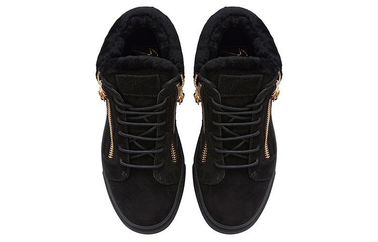 (W) Giuseppe Zanotti Wool Fur 'Black Winter Warmth' 圖 4
