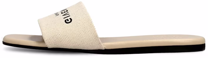 (Women) Givenchy 4G Canvas Open-Toe Flat Slide 'Light Brown' BE306FE1PU-255 (Women) Givenchy 4G Canvas Open-Toe Flat Slide 'Light Brown' BE306FE1PU-255