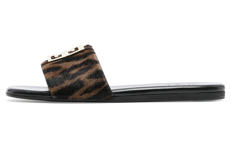 (Women) Givenchy 4G Flat Sandal 'Leopard' BE306FE1LP-694