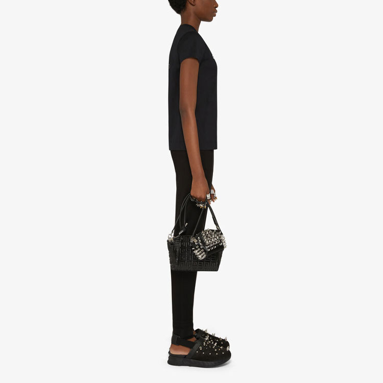 Purchase (W) 紀梵希 4G翻轉標誌黑色短袖T恤 BW707Z3Z5W-001