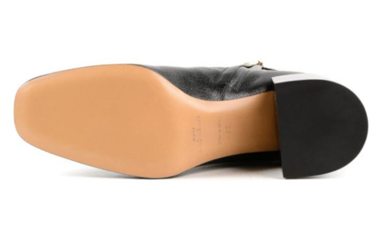 (W) Givenchy 4G Leather High-Heel Booties 'Black Zip Fashion' 圖 5
