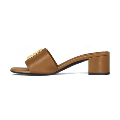 (W) Givenchy 4G Leather Mule 'Brown Fashion'