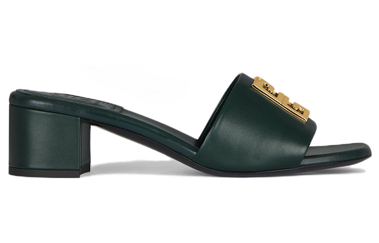 (W) Givenchy 4G Logo Flat Sandals 'Green' 圖 2
