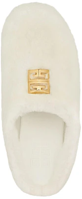(Women) Givenchy 4G Slides 'White Shearling' BE201EE1MC-105 Lookbook (Women) Givenchy 4G Slides 'White Shearling' BE201EE1MC-105