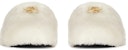 (W) Givenchy 4G Slides 'White Shearling' - Selipar Putih Shearling Givenchy 4G. BE201EE1MC-105