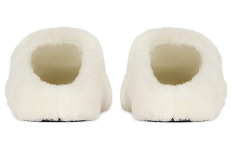 Purchase (Women) Givenchy 4G Slides 'White Shearling' BE201EE1MC-105