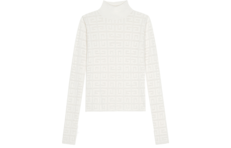 Order (W) 纪梵希4G高领套头毛衣 女士奶白色 BW90DK4ZAQ-130