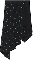 (Women) Givenchy Black Asymmetrical Printed Mini Skirt Casual Wear. BW40QY14W4-008 (Women) Givenchy Black Asymmetrical Printed Mini Skirt Casual Wear. BW40QY14W4-008
