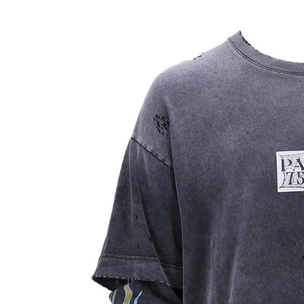 Purchase (W) GIVENCHY Kaos Lengan Panjang Hitam Logo Crewneck Slim Fit BM71JW3YGE-001