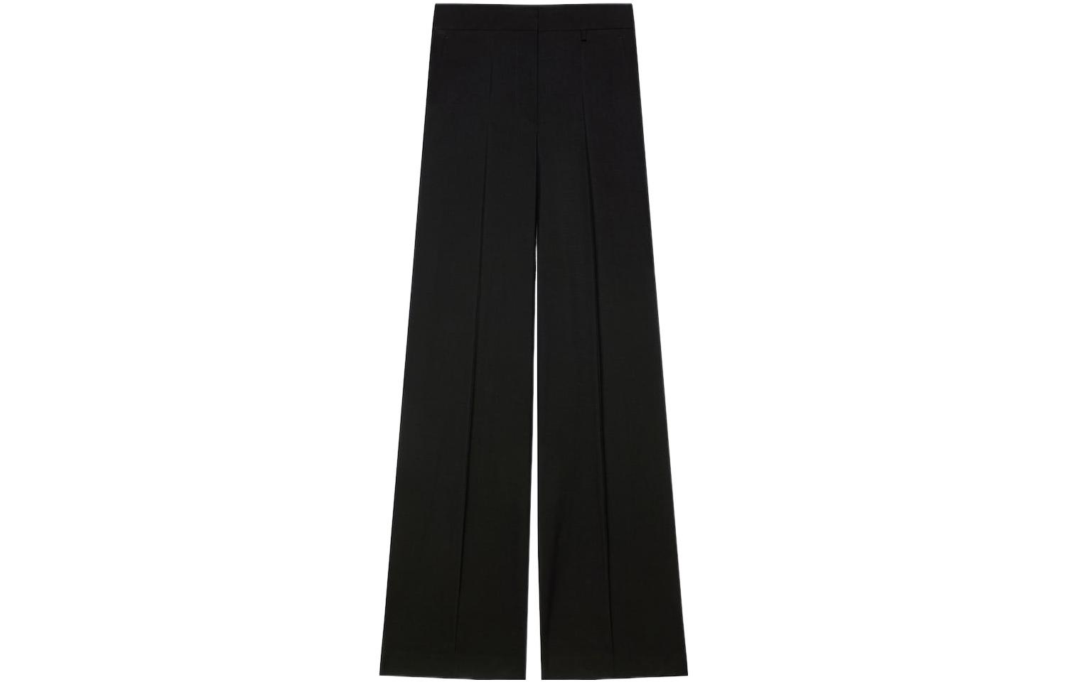 (Women) GIVENCHY  Black Loose Fit Wide-Leg Casual Pants FW22 Collection BW50WM13QB-001