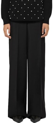 (W) ジバンシィ ブラック ワイドレッグ カジュアルパンツ FW22コレクション BW50WM13QB-001 Lookbook (W) ジバンシィ ブラック ワイドレッグ カジュアルパンツ FW22コレクション BW50WM13QB-001