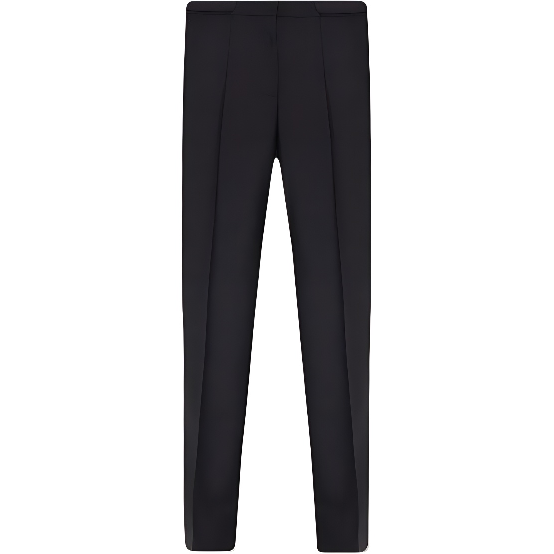 (Women) Givenchy  Black Solid Pleated Elastic Waist Casual Pants. BW50VN13QB-001