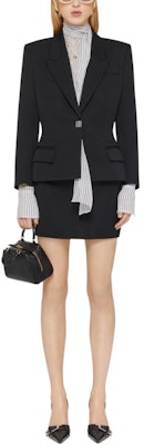 (W) ジバンシィ ブラック ストレートカジュアルスカート ソリッドロゴ FW24. BW40W915CT-001 Lookbook (W) ジバンシィ ブラック ストレートカジュアルスカート ソリッドロゴ FW24. BW40W915CT-001