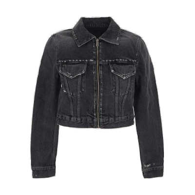(Women) Givenchy Black Zip-Up Slim Fit Jacket Long Sleeve Outerwear. BW00K45Y5N-001