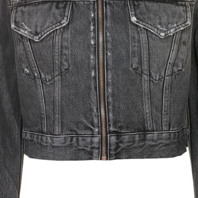 (W) 纪梵希黑色修身拉链长袖外套夹克. BW00K45Y5N-001 Details for (W) 纪梵希黑色修身拉链长袖外套夹克. BW00K45Y5N-001