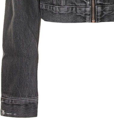 (W) 纪梵希黑色修身拉链长袖外套夹克. BW00K45Y5N-001 Sizing (W) 纪梵希黑色修身拉链长袖外套夹克. BW00K45Y5N-001