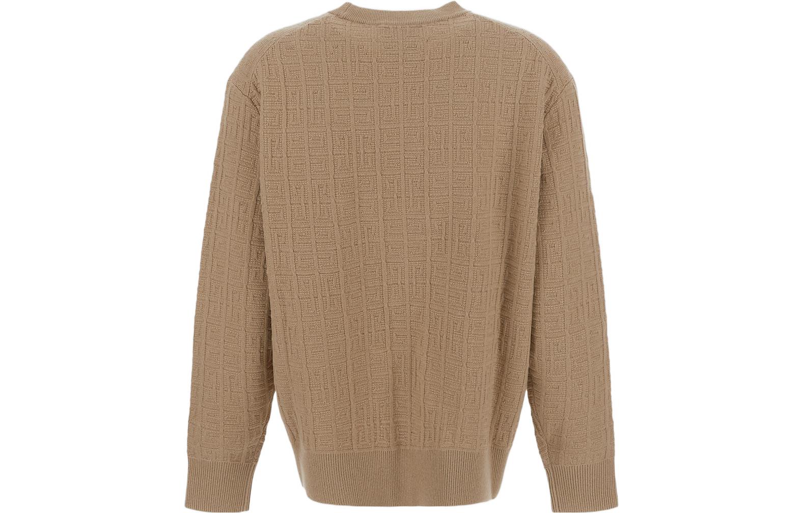 Lookbook (W) Givenchy Sweater Coklat Slim Fit Crew Neck Rajut BW90FY4ZD8-280