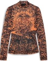 (Women) Givenchy Flame Print Long Sleeve T-Shirt Orange BW70913Z5M-960 (Women) Givenchy Flame Print Long Sleeve T-Shirt Orange BW70913Z5M-960