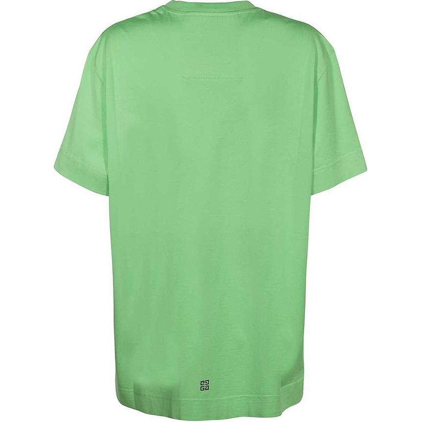 (Women) GIVENCHY  Green Logo Letter Crewneck Short Sleeve T-Shirt BW707Z3YD3-322 圖 3
