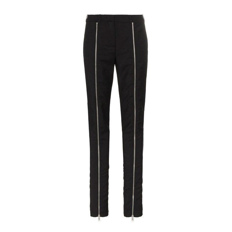 (Women) Givenchy  High-Waist Slim Fit Black Casual Pants BW507G10EA001